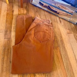 Vintage CHIC Tapered Leg Jeans in Rust